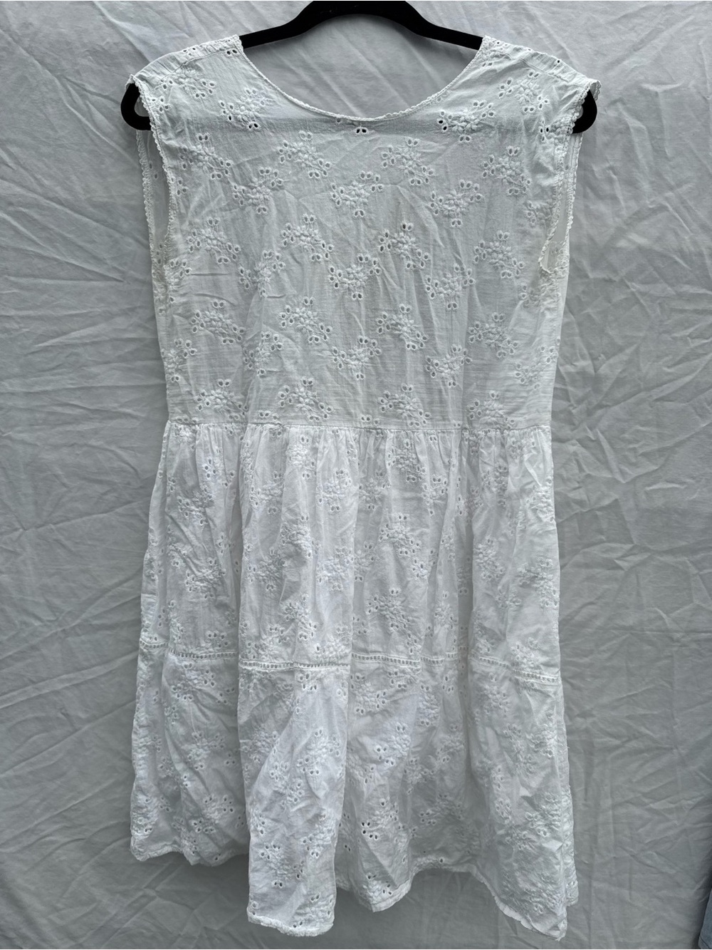 Grace & Mila Atlanta Eyelet Sundress - White